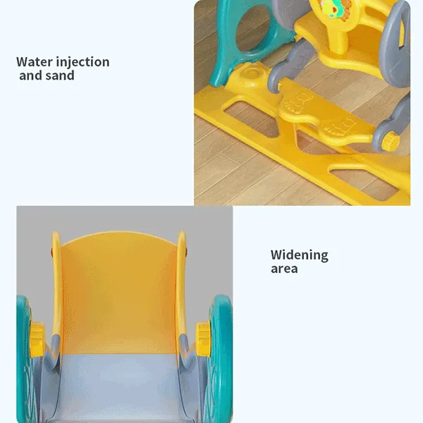 3 IN 1 - KIDS FIBER SLIDE & SWING SET - FOR OUTDOOR
