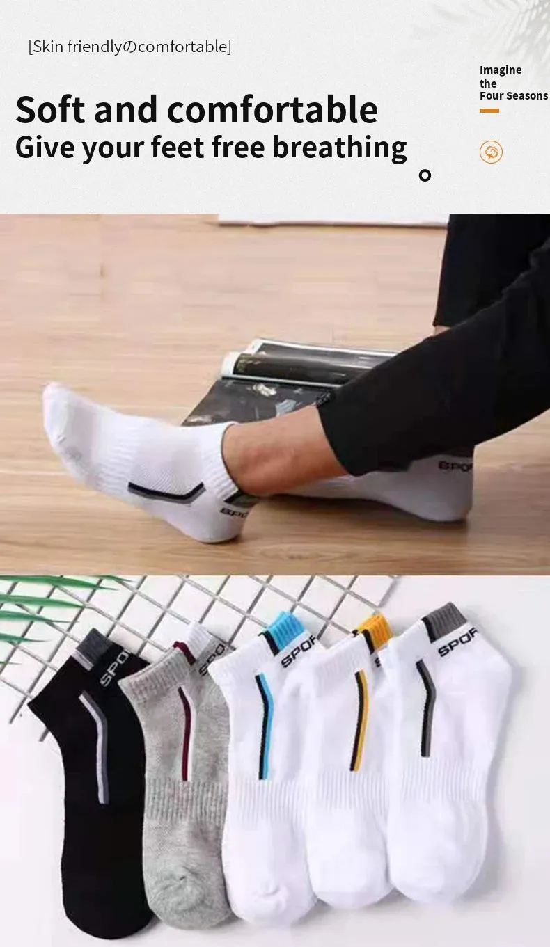 5 Pairs Mixed Colors Comfortable Socks for Men