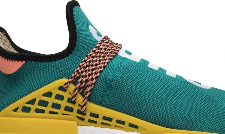 Adidas Pharrell x NMD Human Race Trail 'Sun Glow' Sneakers, Green