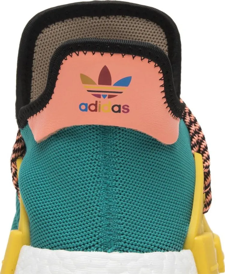 Adidas Pharrell x NMD Human Race Trail 'Sun Glow' Sneakers, Green