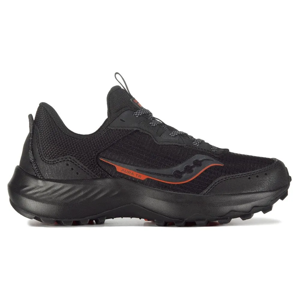 Aura TR Wide Saucony Men's Trail Running Shoe, Black