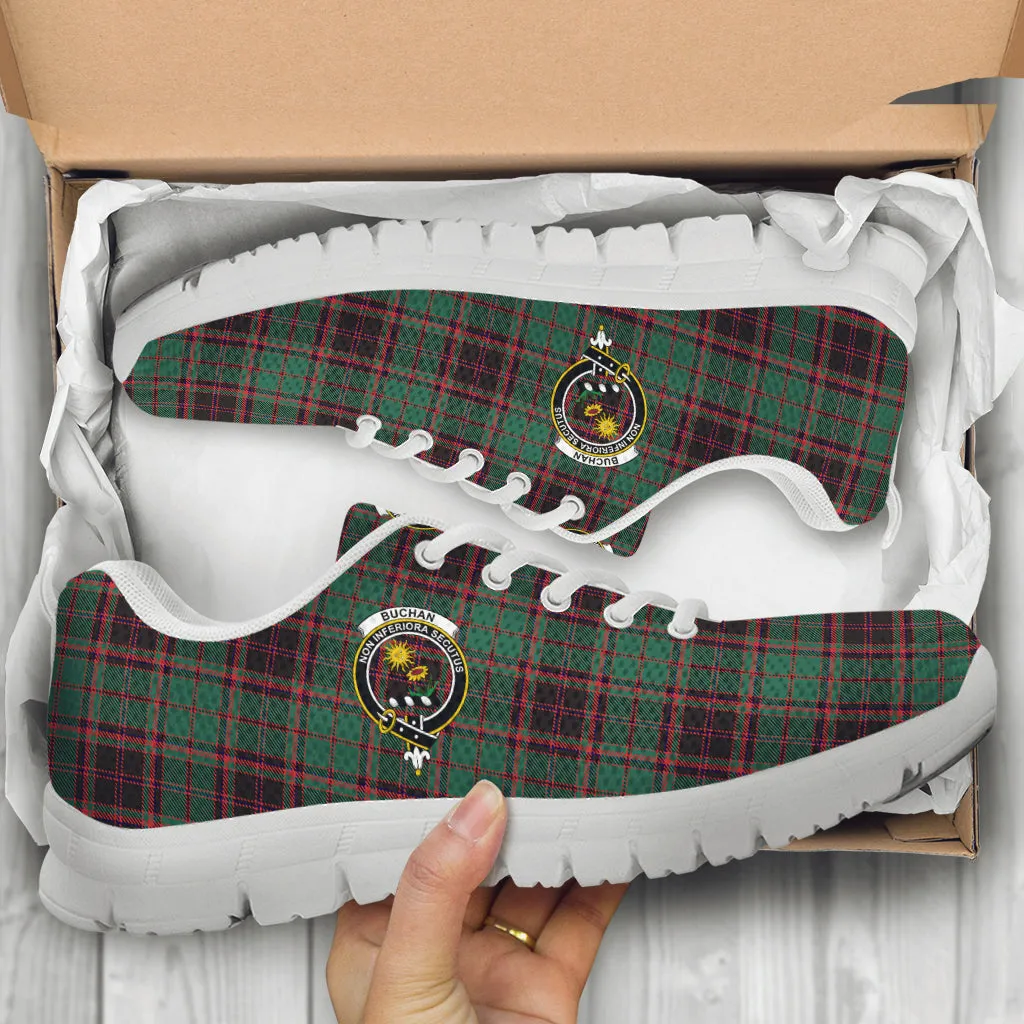 Buchan Ancient Tartan Sneakers with Family Crest