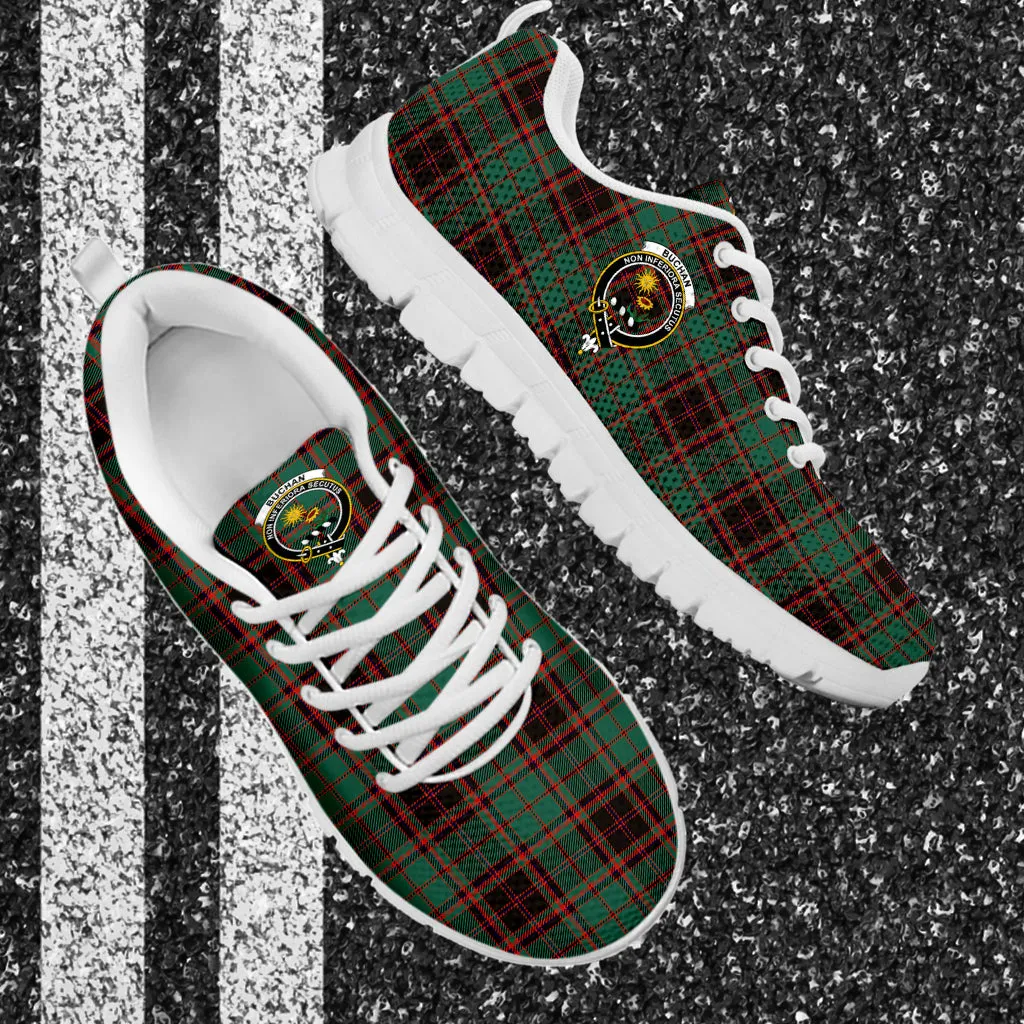 Buchan Ancient Tartan Sneakers with Family Crest