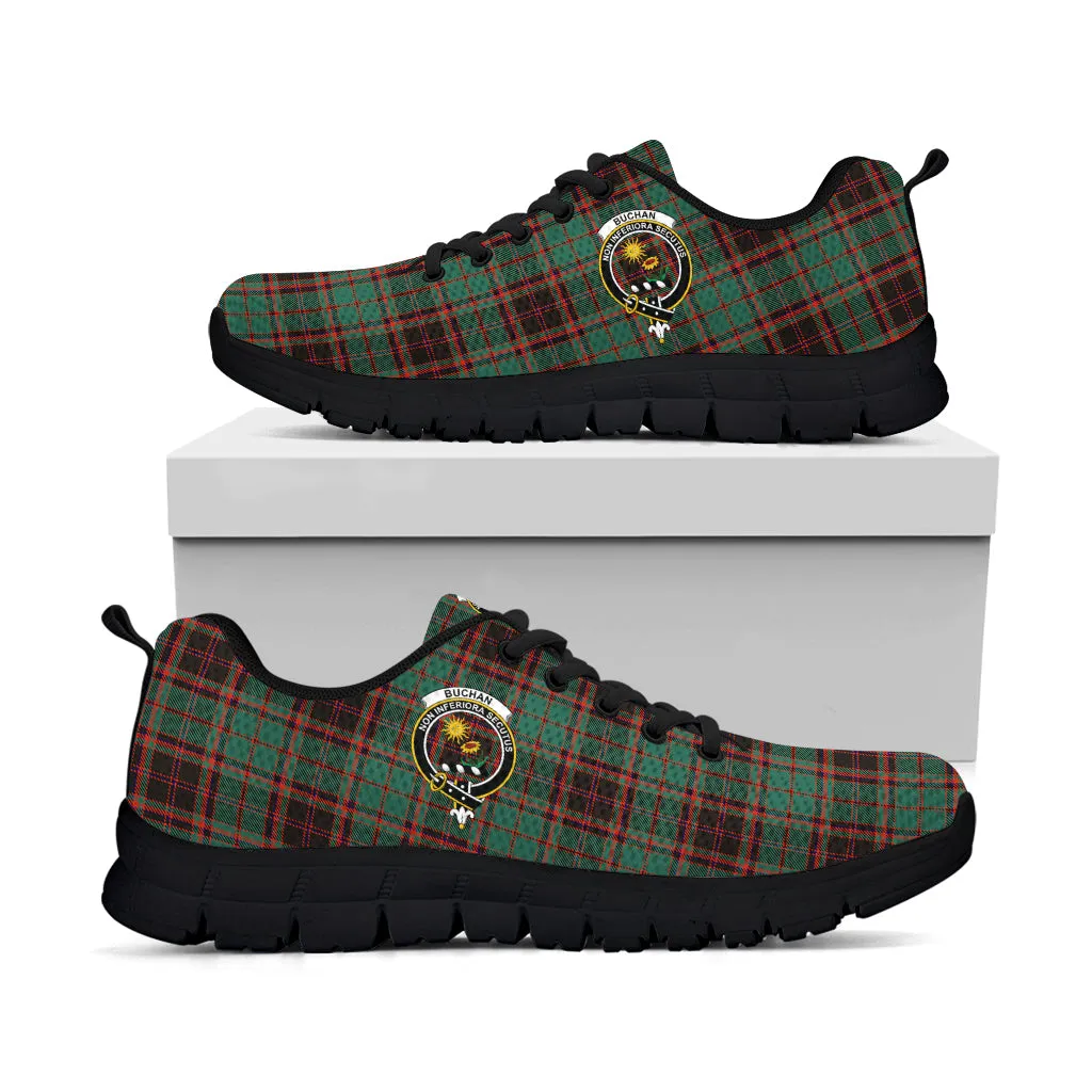 Buchan Ancient Tartan Sneakers with Family Crest