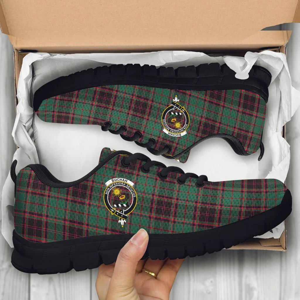 Buchan Ancient Tartan Sneakers with Family Crest