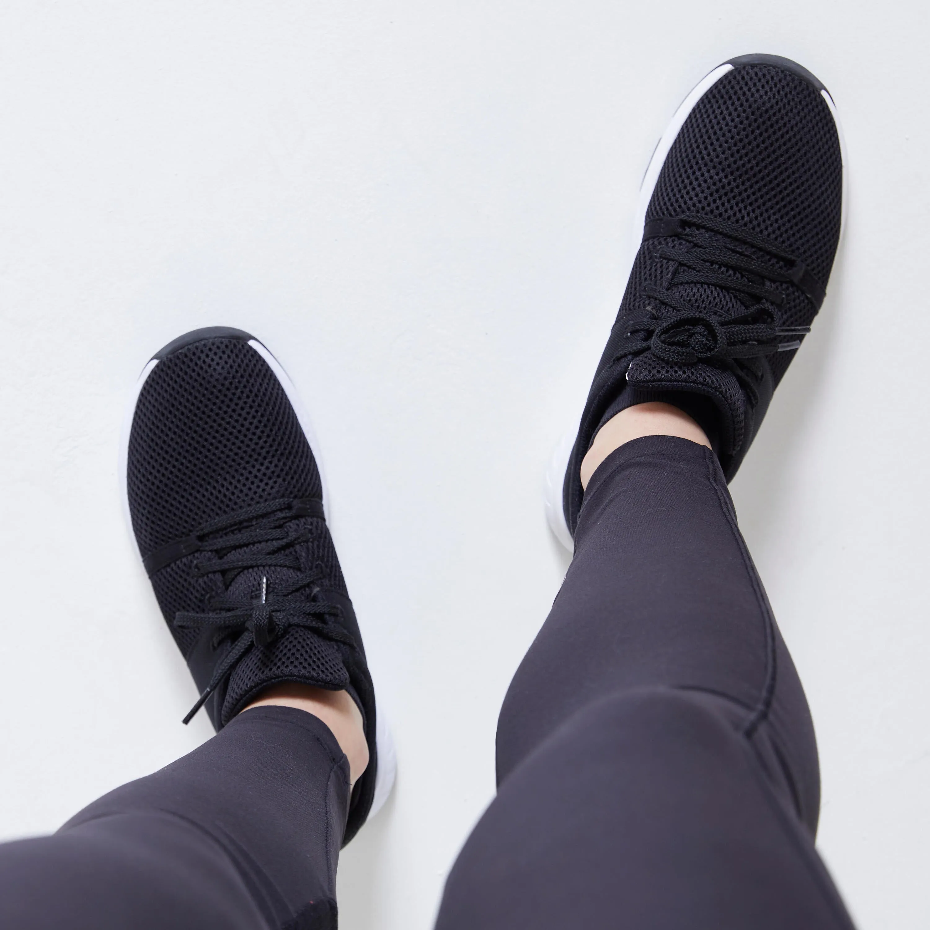 Fitness shoes 100 Fitness Cardio women's black DOMYOS, black