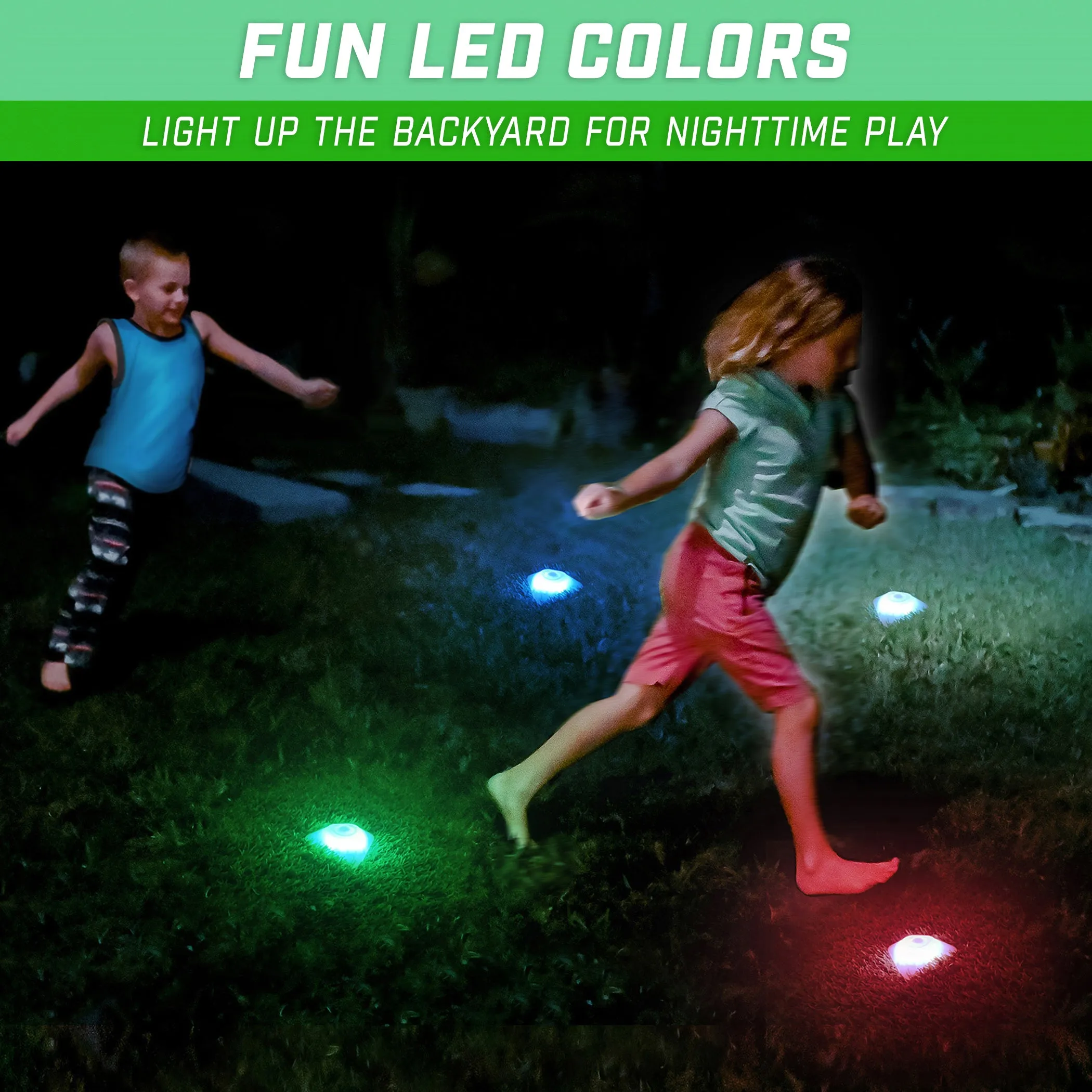 GoSports Modern Light Up Cones - 6 Pack