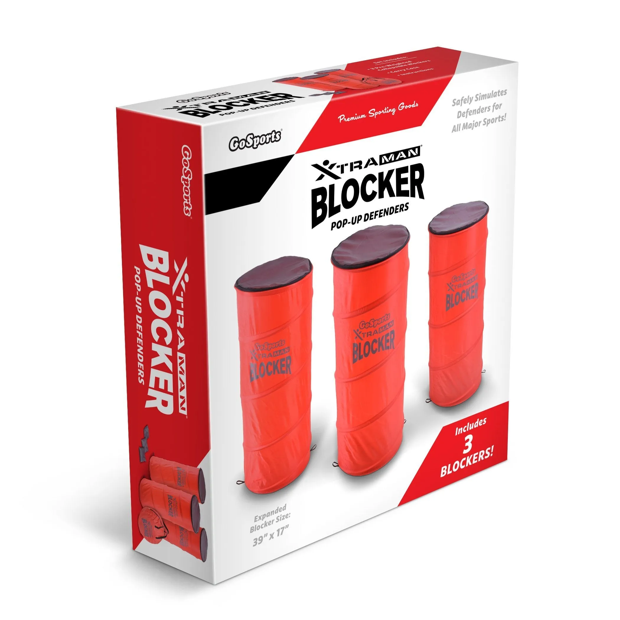 GoSports XTRAMAN Blocker Pop-Up Defenders 3-Pack