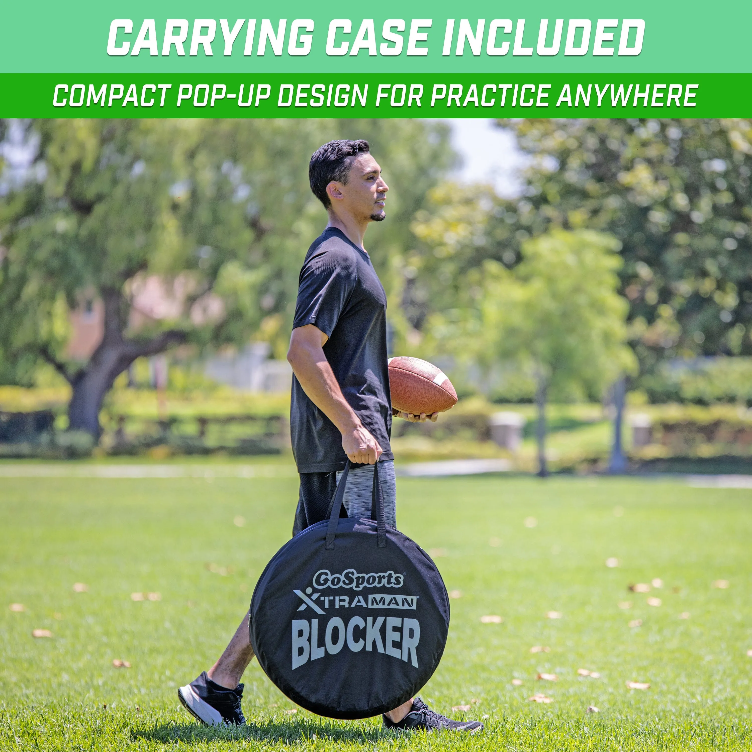 GoSports XTRAMAN PRO Pop Up Defender 3 Pack - Multi-Sport Blocking Dummy