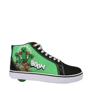 Heelys x Minecraft Racer 20 Mid Skate Men's Sneakers, Black/Green
