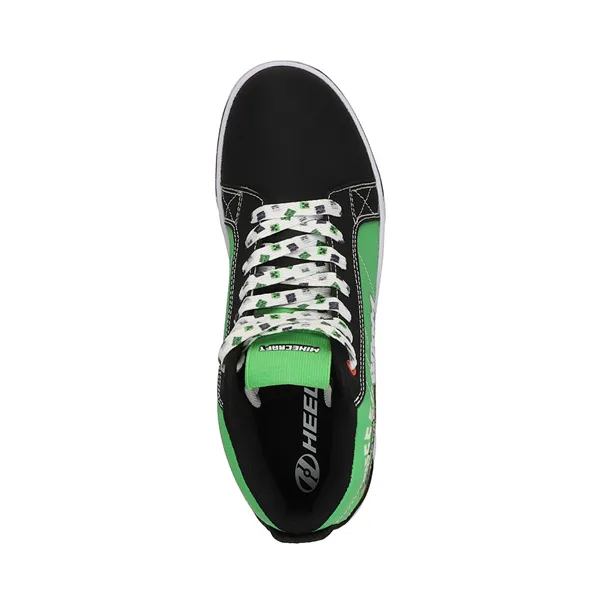 Heelys x Minecraft Racer 20 Mid Skate Men's Sneakers, Black/Green