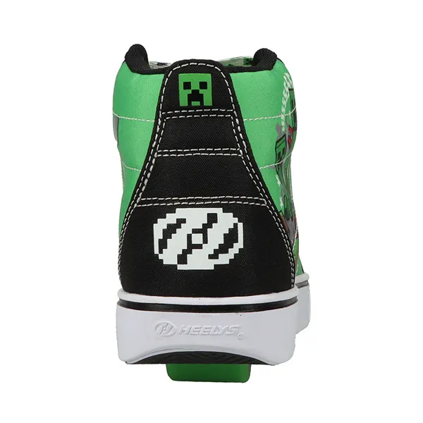 Heelys x Minecraft Racer 20 Mid Skate Men's Sneakers, Black/Green
