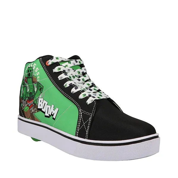 Heelys x Minecraft Racer 20 Mid Skate Men's Sneakers, Black/Green