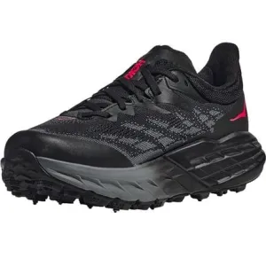 HOKA Women's Speedgoat 5 GTX Spike Trail Running Shoe, Black