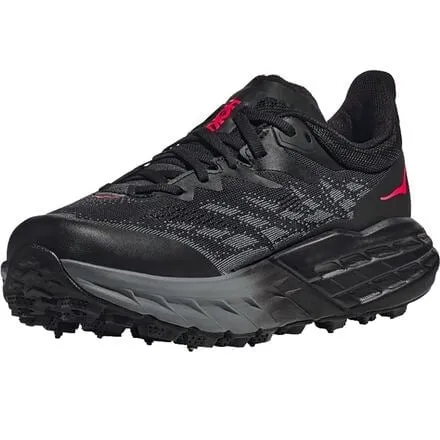 HOKA Women's Speedgoat 5 GTX Spike Trail Running Shoe, Black