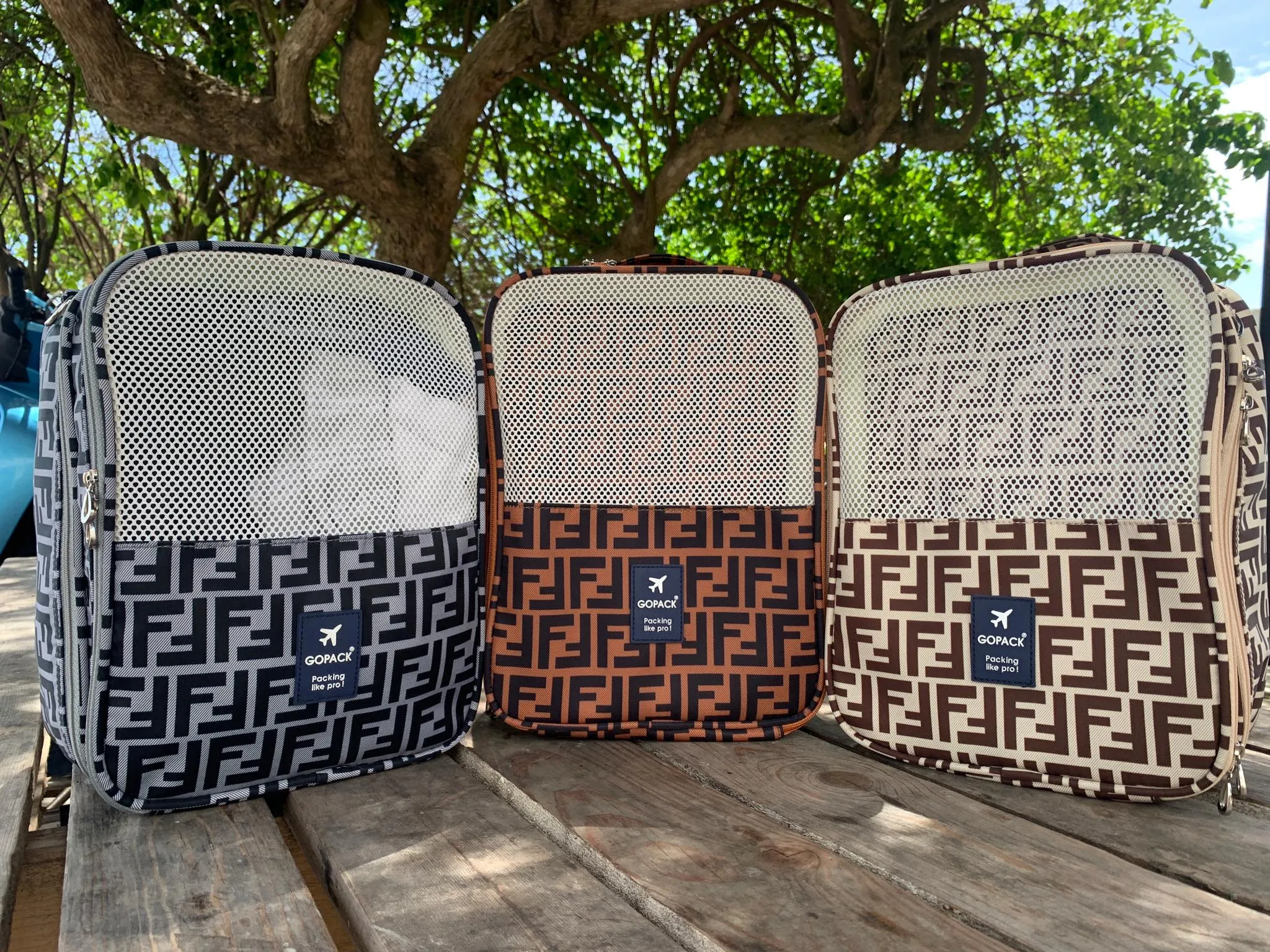 Jersey Double Decker Shoes Pouch - D779