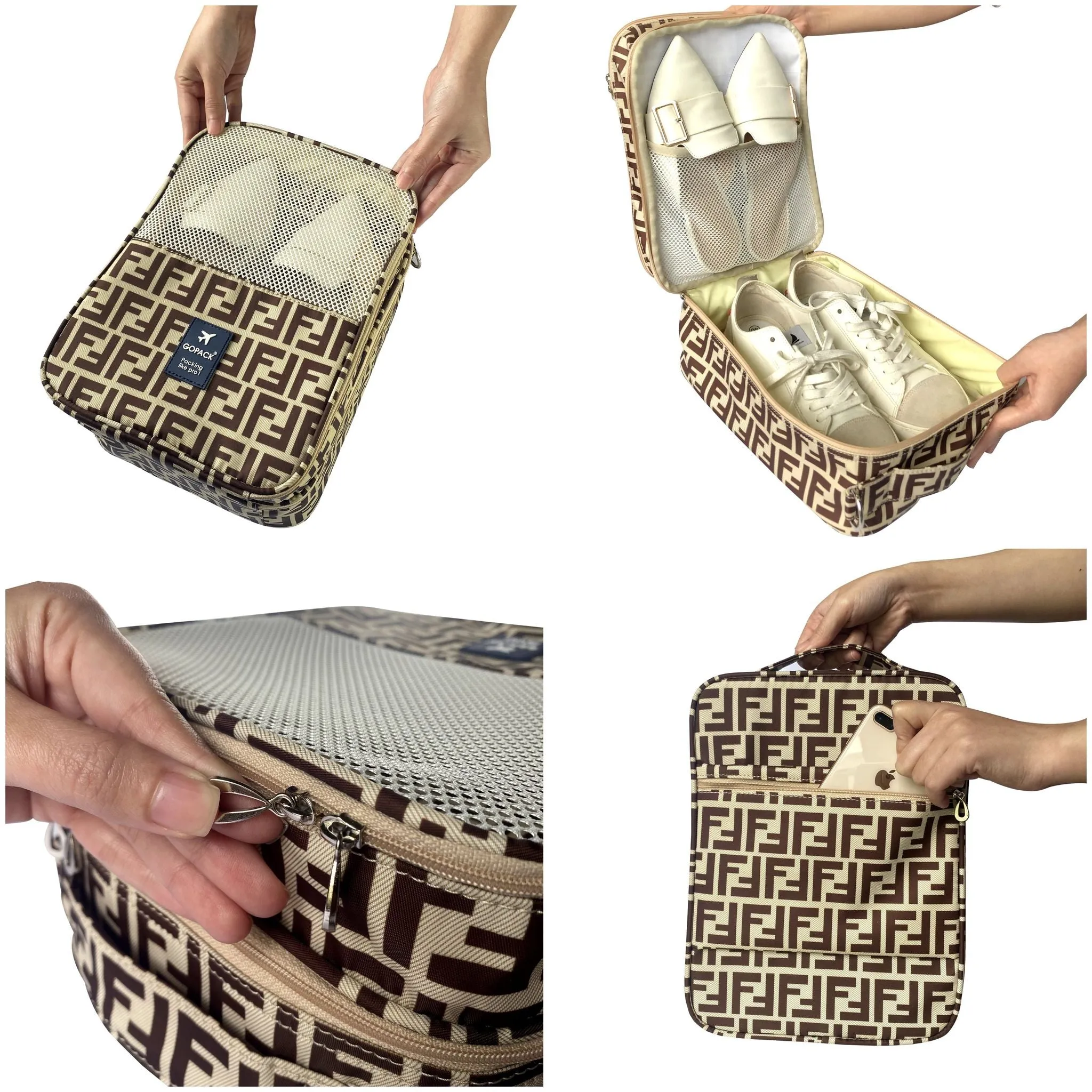 Jersey Double Decker Shoes Pouch - D779