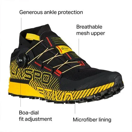 Men's Cyclon trail running shoes La Sportiva, black/yellow