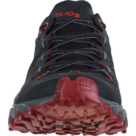 Men's Helios III Trail Running Shoes La Sportiva, Black/Poppy