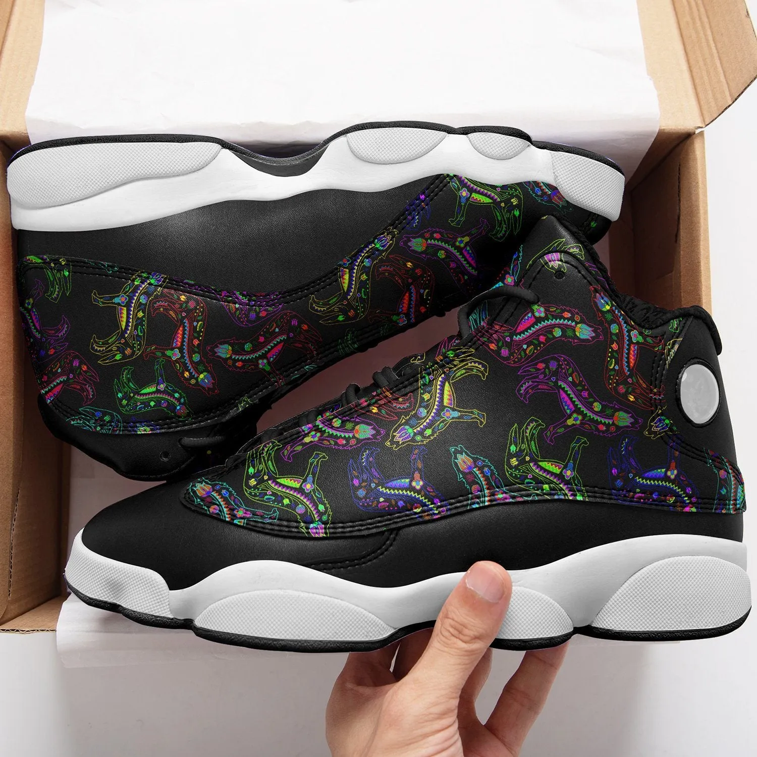 Neon Floral Wolves Isstsokini