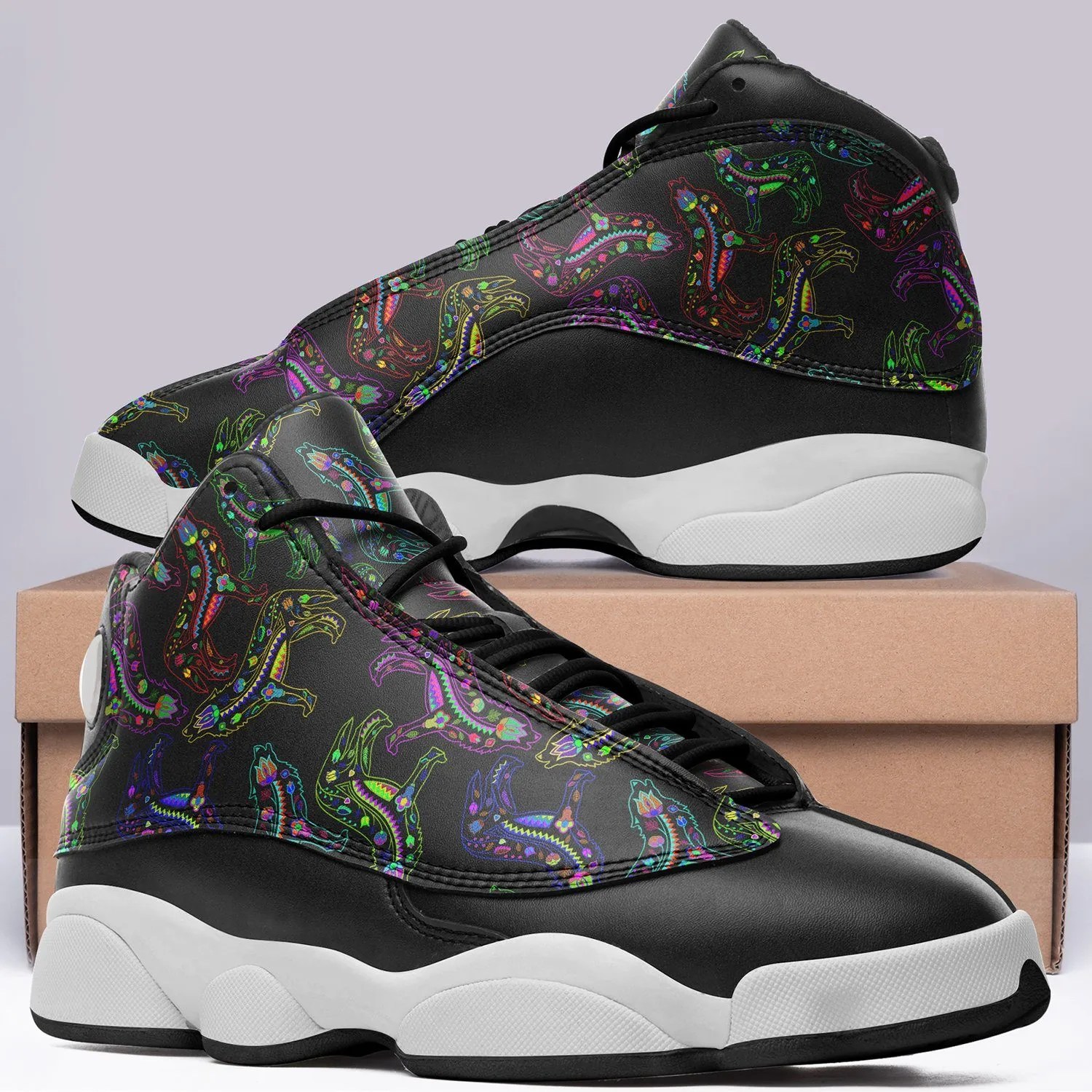 Neon Floral Wolves Isstsokini