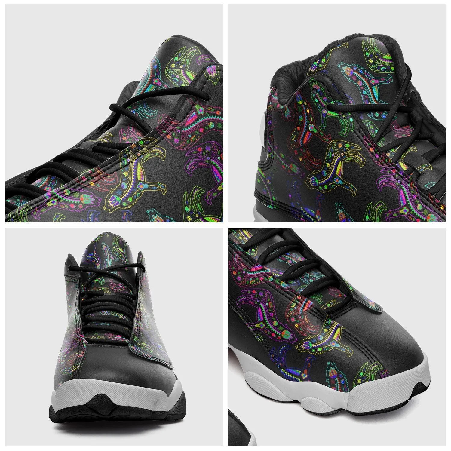Neon Floral Wolves Isstsokini