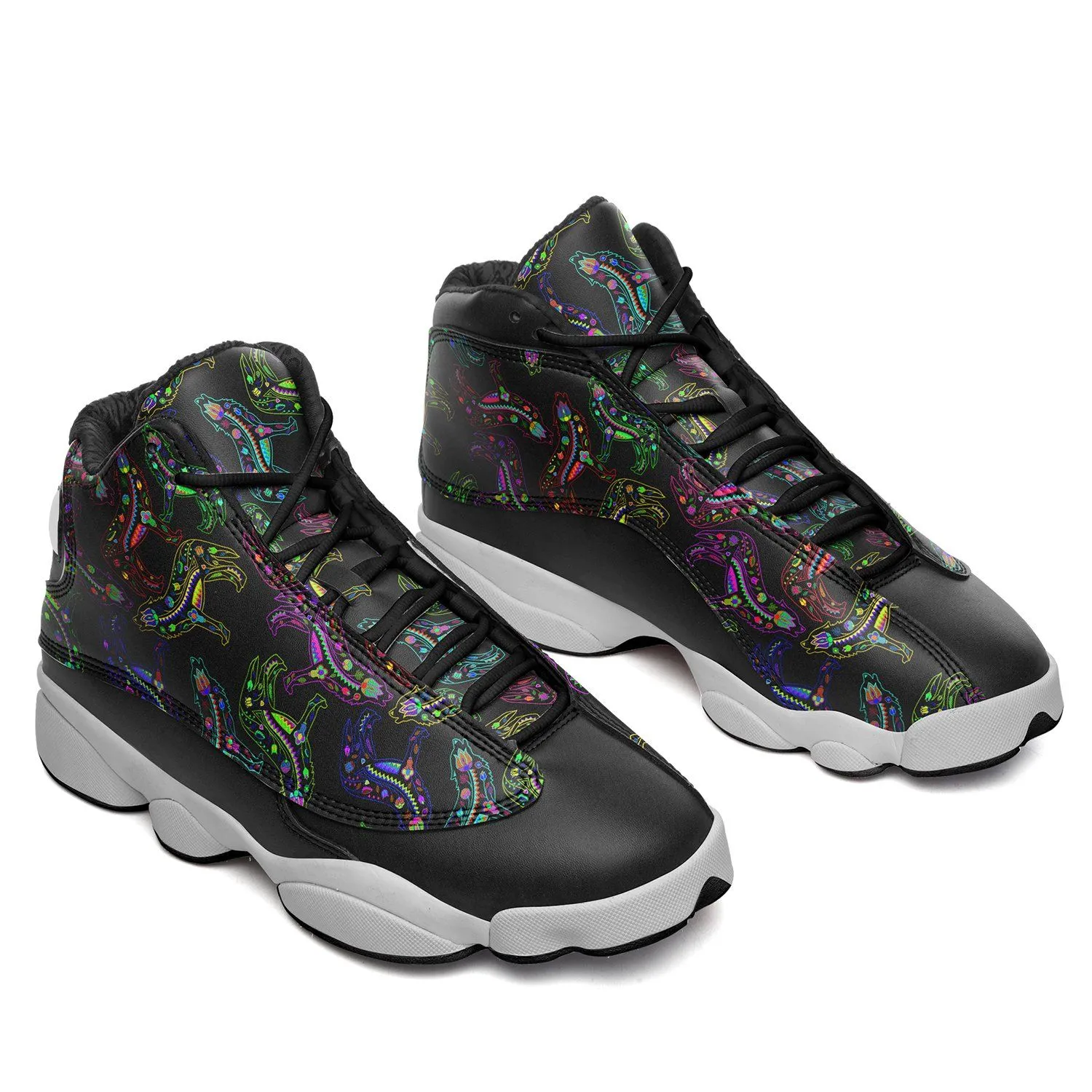 Neon Floral Wolves Isstsokini
