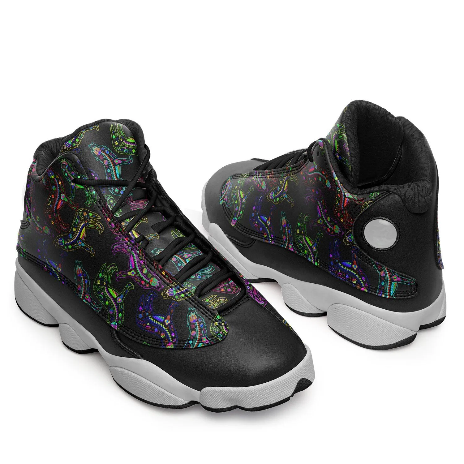 Neon Floral Wolves Isstsokini