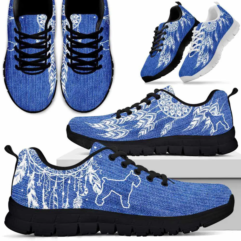 Schnauzer Sneaker, Schnauzer Dog Lovers Sneakers Running Shoes Gift Women Men Dog Mom Dad, Schnauzer Shoes