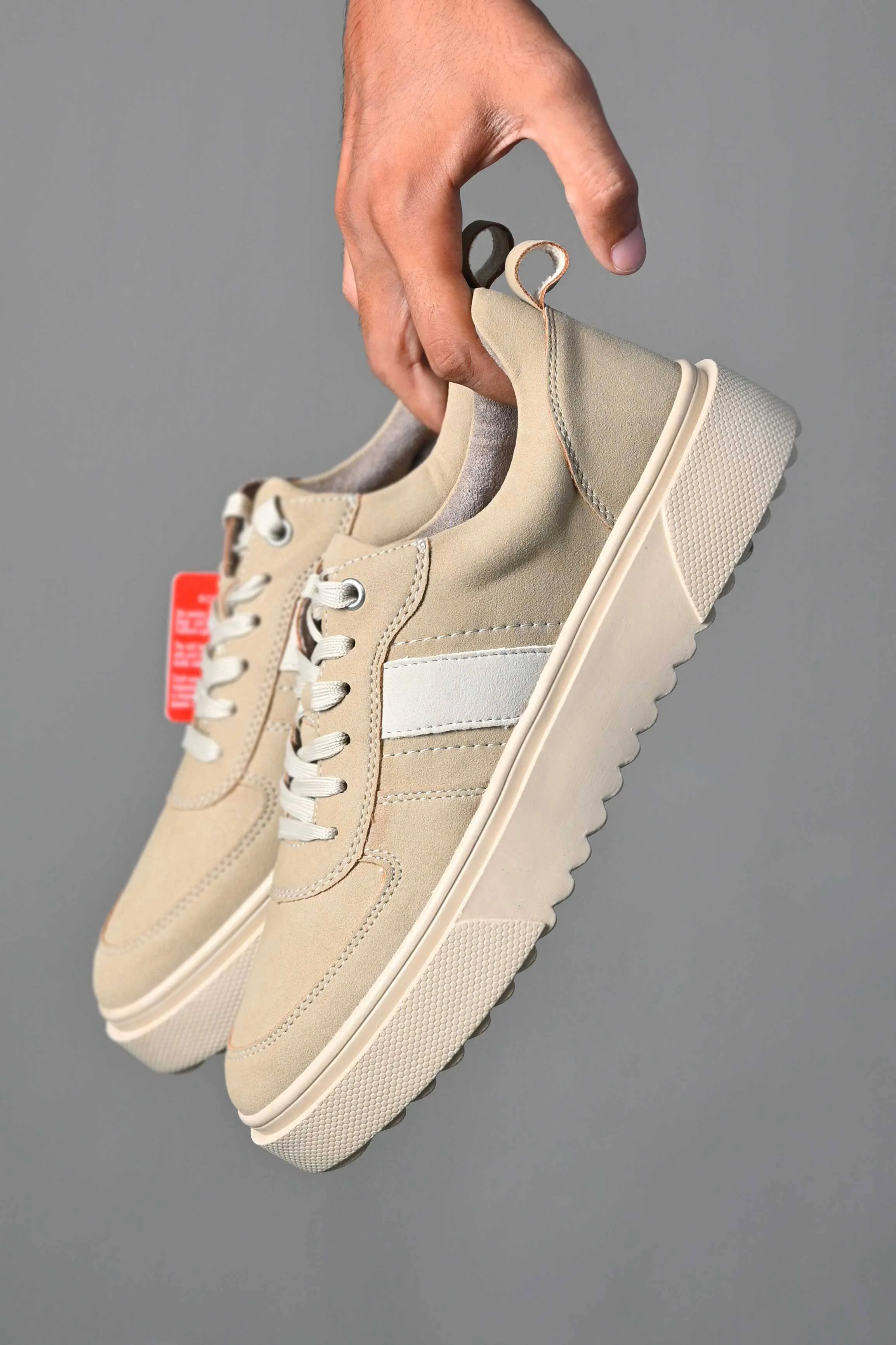 S.Oliver Unisex Stripes Style Comfortable Leather Sneakers