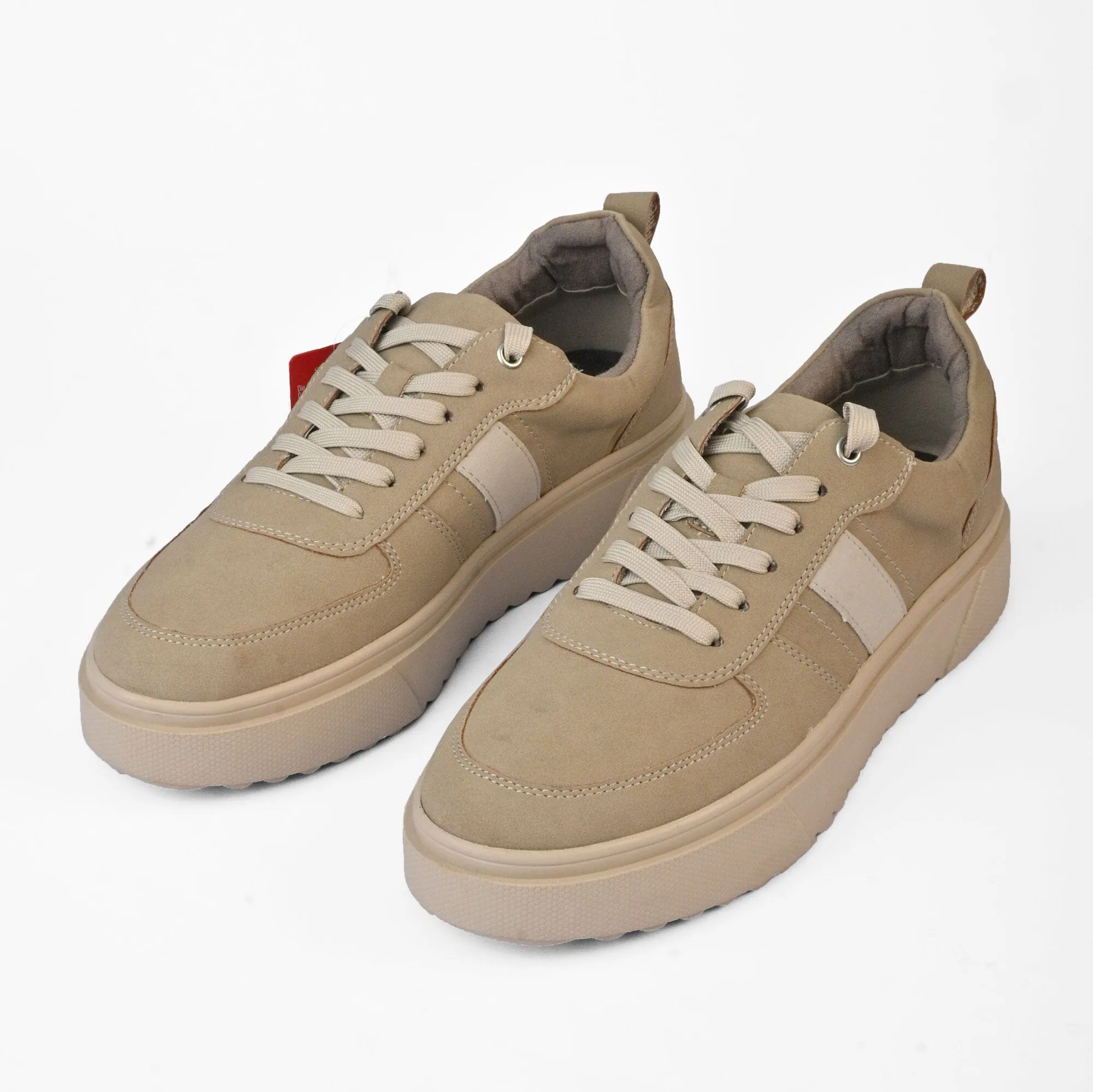 S.Oliver Unisex Stripes Style Comfortable Leather Sneakers